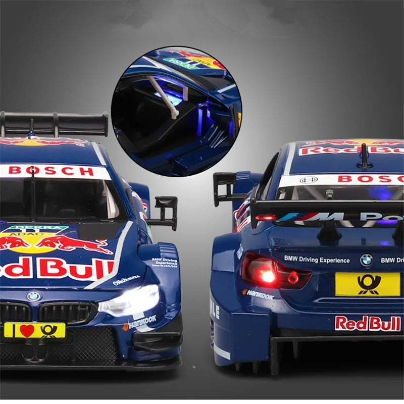 Miniatura BMW M4 GT3 Red Bull 1:24 Diecast Alloy Colecionável