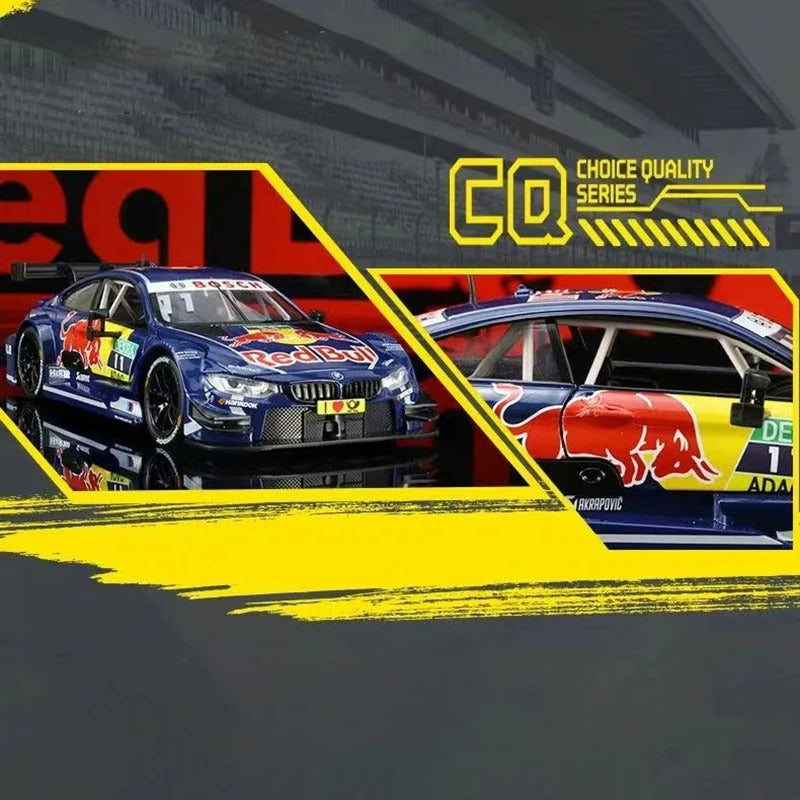 Miniatura BMW M4 GT3 Red Bull 1:24 Diecast Alloy Colecionável