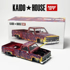 MiniGT Kaido House Chevrolet Silverado Dually On Fire V1 1:64 – Colecionável