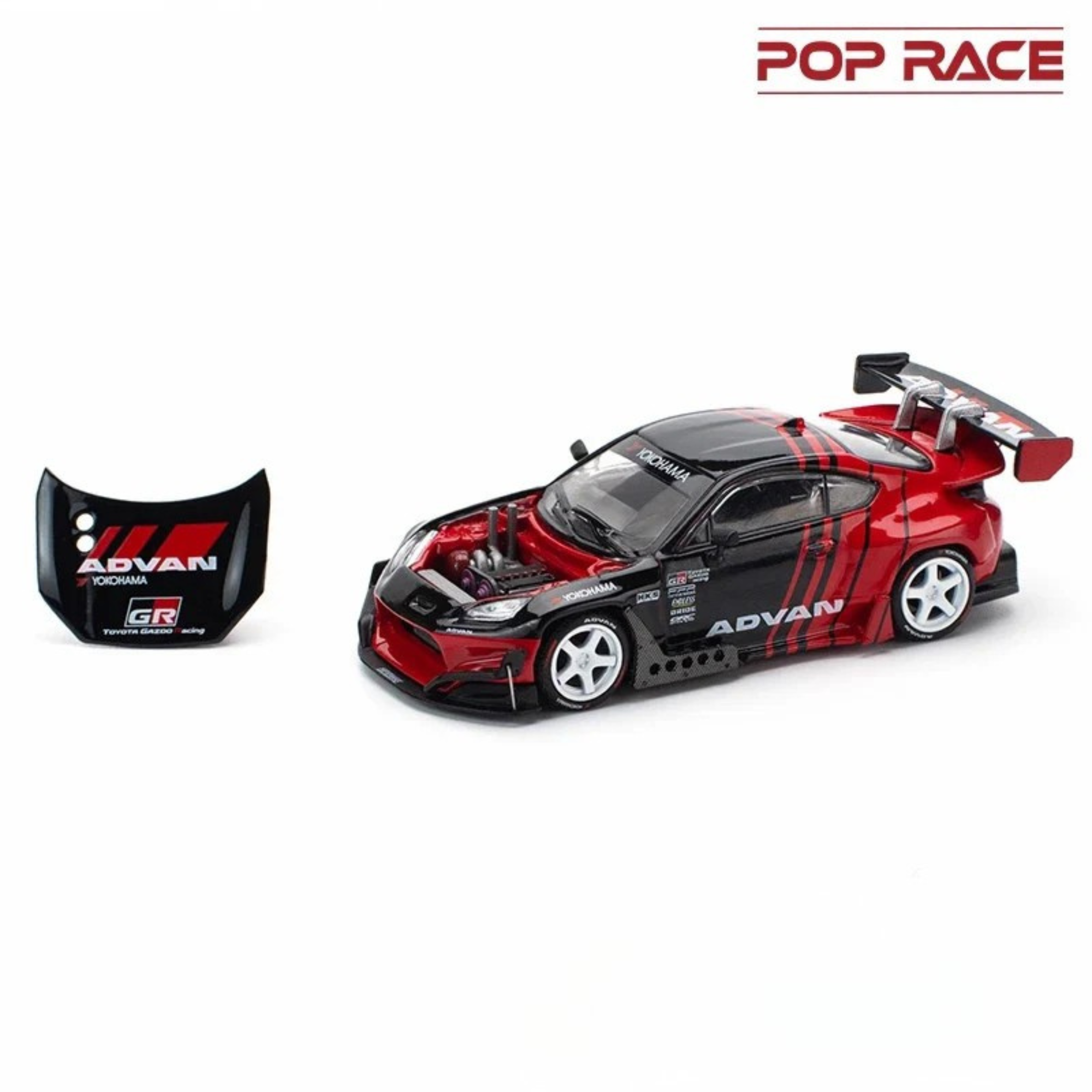 Pop Race x Xcartoys Pandem GR86 ADVAN 1:64 Diecast S41-02