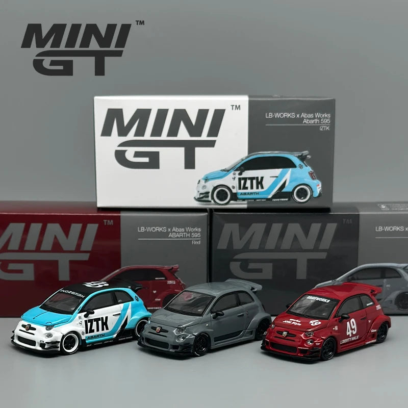 MiniGT Abarth 595 LB-WORKS x Abas Works 1:64 Diecast