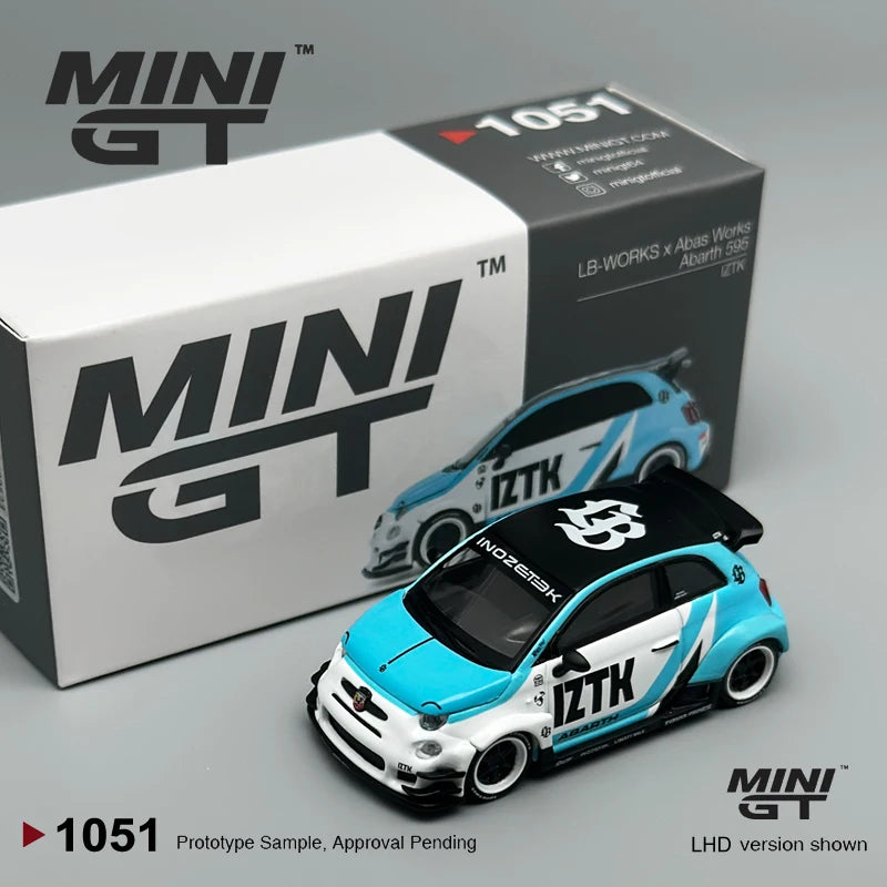 MiniGT Abarth 595 LB-WORKS x Abas Works 1:64 Diecast