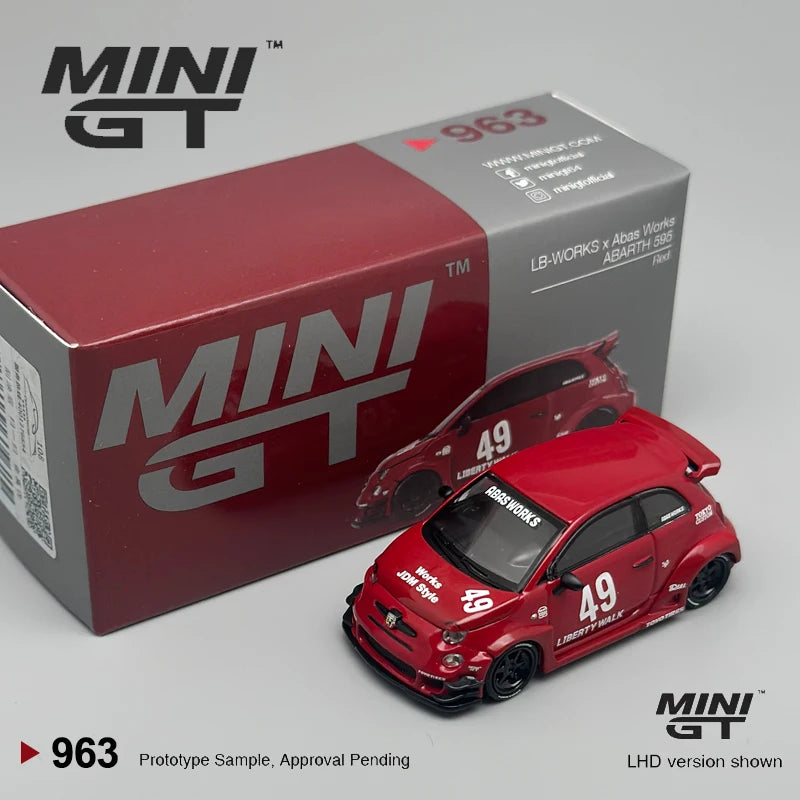 MiniGT Abarth 595 LB-WORKS x Abas Works 1:64 Diecast