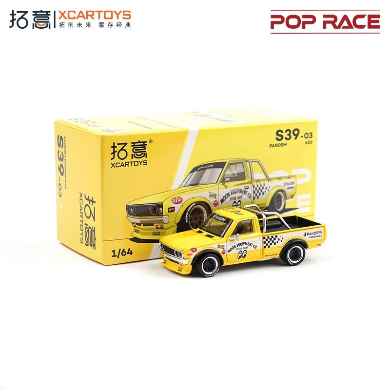 PopRace x Xcartoys Pandem Datsun 620 Mooneyes 1:64 Diecast Pickup