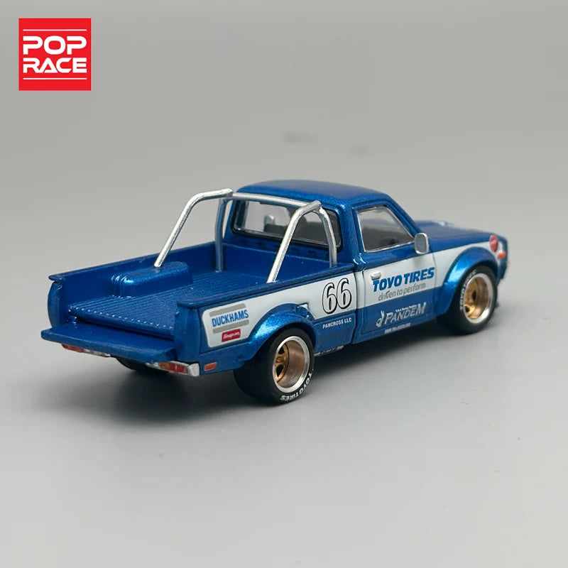 PopRace Datsun 620 Pandem Blue 1:64 – Modelo 217 Diecast Colecionável