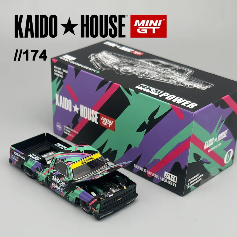 Kaido House MINIGT Chevrolet Silverado HKS V1 1:64 - KHMG174