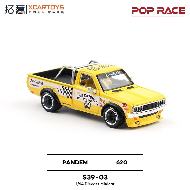PopRace x Xcartoys Pandem Datsun 620 Mooneyes 1:64 Diecast Pickup