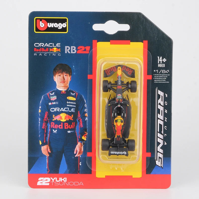 Miniatura F1 2025 Bburago 1:64 Ferrari Red Bull Mercedes McLaren