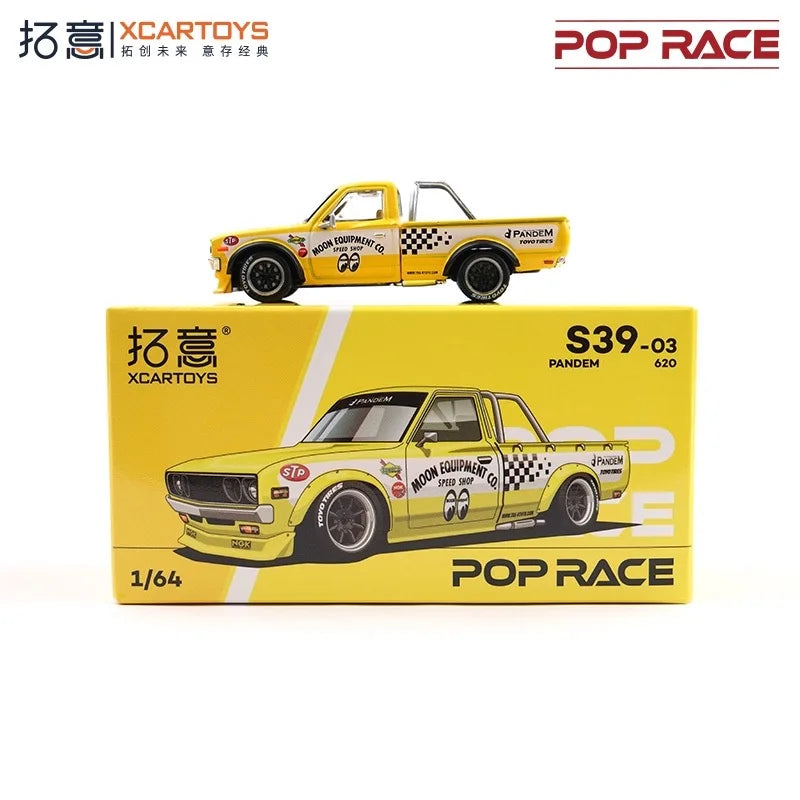 PopRace x Xcartoys Pandem Datsun 620 Mooneyes 1:64 Diecast Pickup